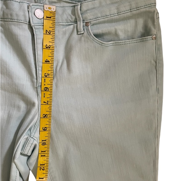Jessica Simpson Rolled Crop Skinny Jeans Sky Blue - Size 12/31 - Picture 7 of 11